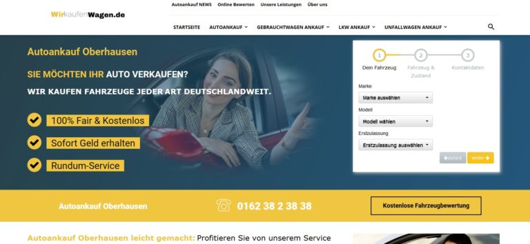 Autoankauf Oberhausen: Der Name ist Programm – nicht mehr und nicht weniger
