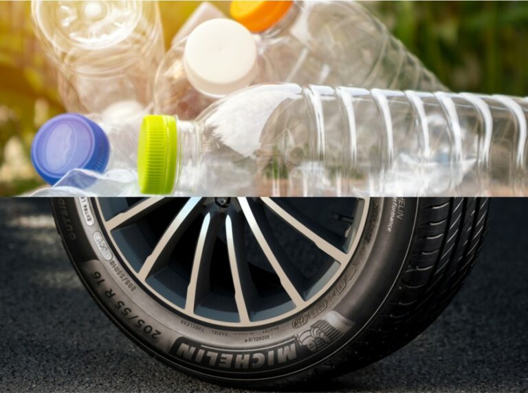 Von der Plastikflasche zum Reifen