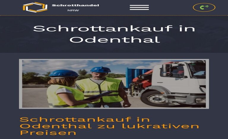 Der Schrottankauf Odenthal Wir bieten privaten und gewerblichen Kunden eine kostenlose und professionelle Schrotthandel NRW