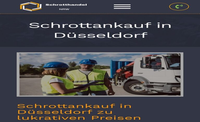 professionellen Schrottankauf in Düsseldorf und der Umgebung Wir Kaufen Schrott und Metalle