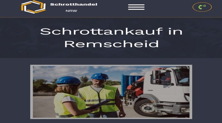 Der Schrottankauf in Remscheid und Umgebung professionellen Schrotthandler NRW